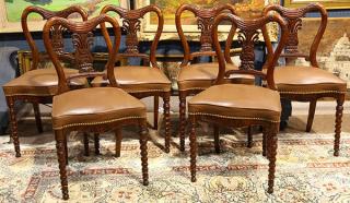 Appraisal: lot of Diminutive Victorian side chairs lot of Diminutive Victorian