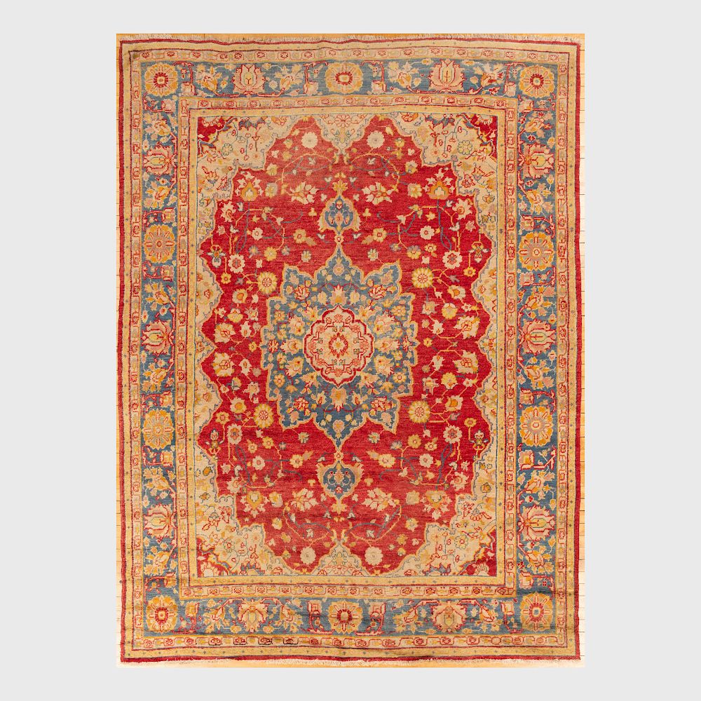 Appraisal: Turkish Oushak Carpet ft in x ft in Property from