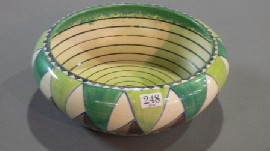 Appraisal: A Clarice Cliff 'Killarney' pattern bowl some rubbing to enamels