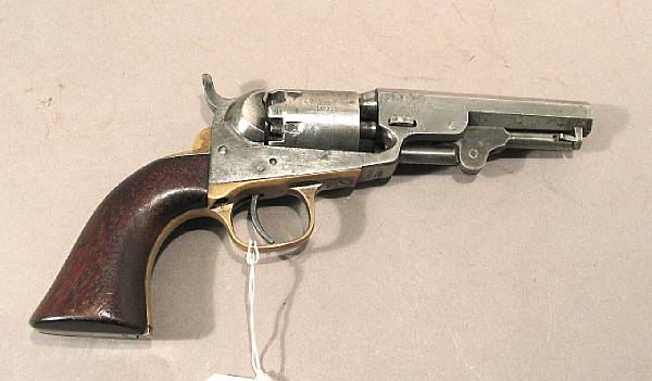 Appraisal: A Colt Model pocket percussion revolver Serial no for caliber