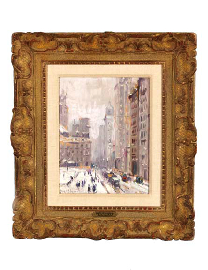 Appraisal: Guy Carleton Wiggins American New York - Lower Broadway oil