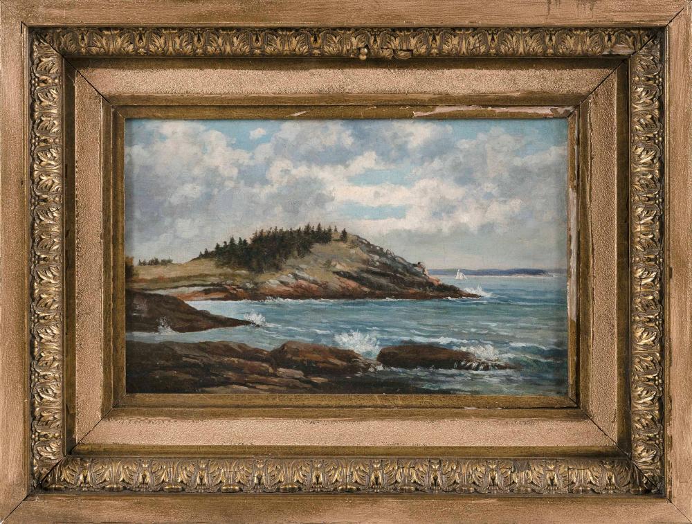 Appraisal: FRANK HENRY SHAPLEIGH NEW HAMPSHIRE - COASTAL MAINE SCENE OIL