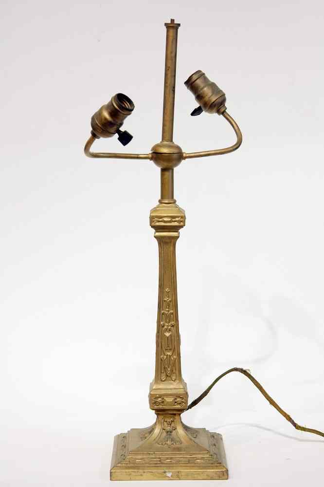 Appraisal: CLASSICAL REVIVAL LAMP BASE - Circa Classical Revival Electric Lamp