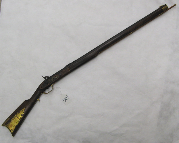 Appraisal: REPRODUCTION BLACK POWDER KENTUCKY STYLE PERCUSSION RIFLE caliber rifled octagonal