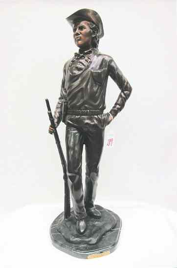 Appraisal: POLYCHROME BRONZE FIGURAL SCULPTURE ''Jesse James '' Legends of the