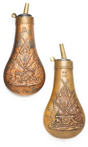 Appraisal: A scarce Austrian Kriegsmarine powder flask for the Colt Model