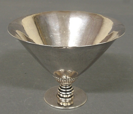 Appraisal: - Georg Jensen sterling silver footed bowl h x w