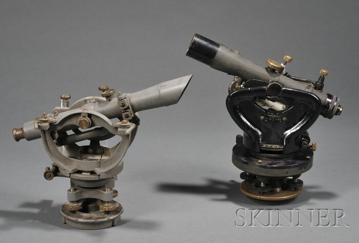 Appraisal: Two Surveyor's Transits including a stippled black finish Berger Instruments