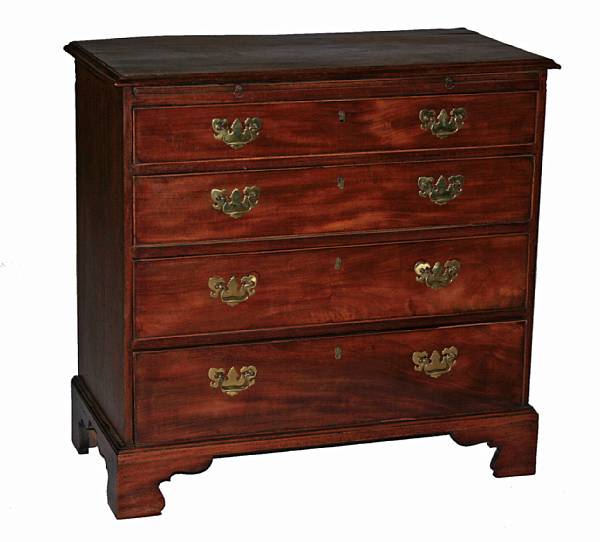 Appraisal: A George III mahogany bachelors chest late th century height