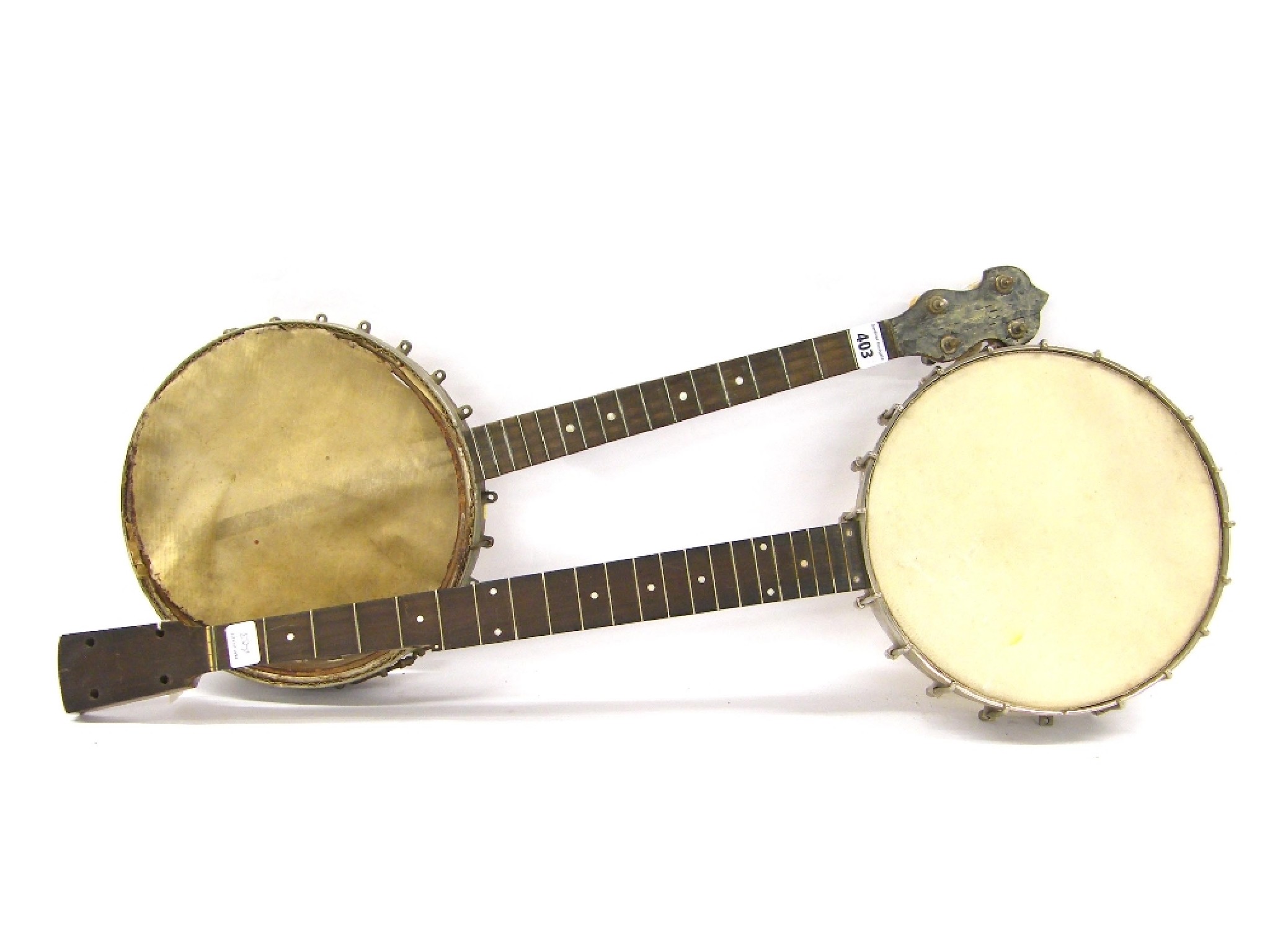 Appraisal: Vega Fairbanks four string open back tenor banjo in need