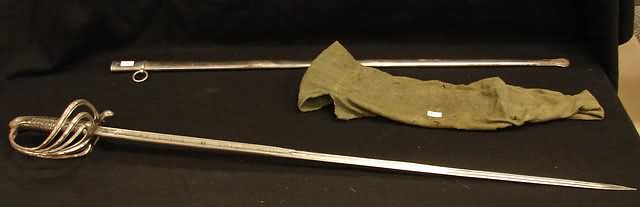 Appraisal: Late th early th century Spanish sword measuring length with