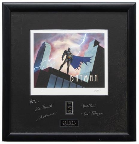 Appraisal: Framed Warner Brothers animation senigraph Batman the Animated Series numbered