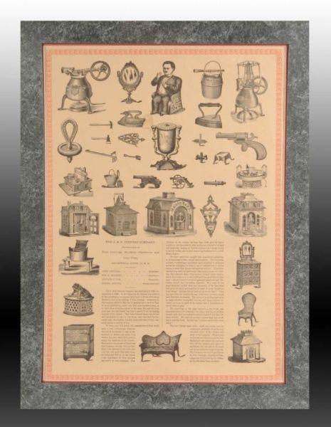 Appraisal: Stevens Co Toy Advertising Catalog Description Depicting mechanical banks and