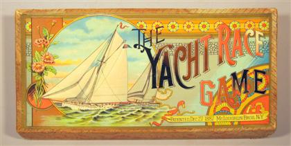 Appraisal: Lot Chromolithographic Board Game The Yacht Race Game New York