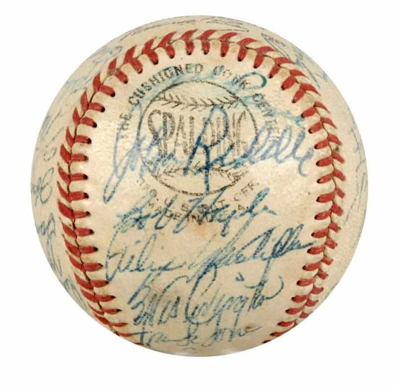 Appraisal: Milwaukee Braves Champion Signed Team Ball Spalding National League Executive