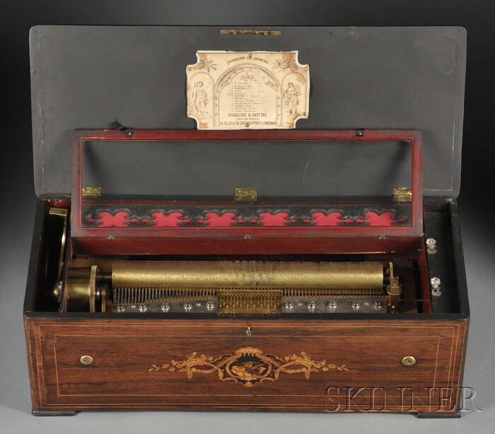 Appraisal: -Air Organ Musical Box Attributed to Bremond Switzerland Serial no