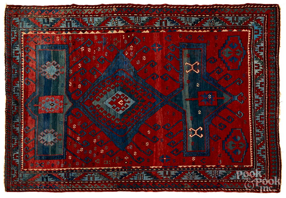 Appraisal: Kazak carpet early th c Exclusive on Bidsquare Kazak carpet