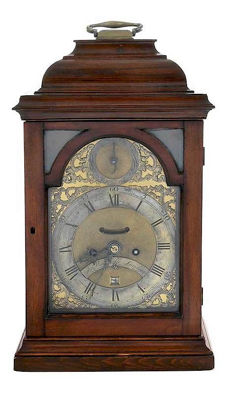 Appraisal: Thomas Wagstaff Bracket Clock British late th century mahogany oak