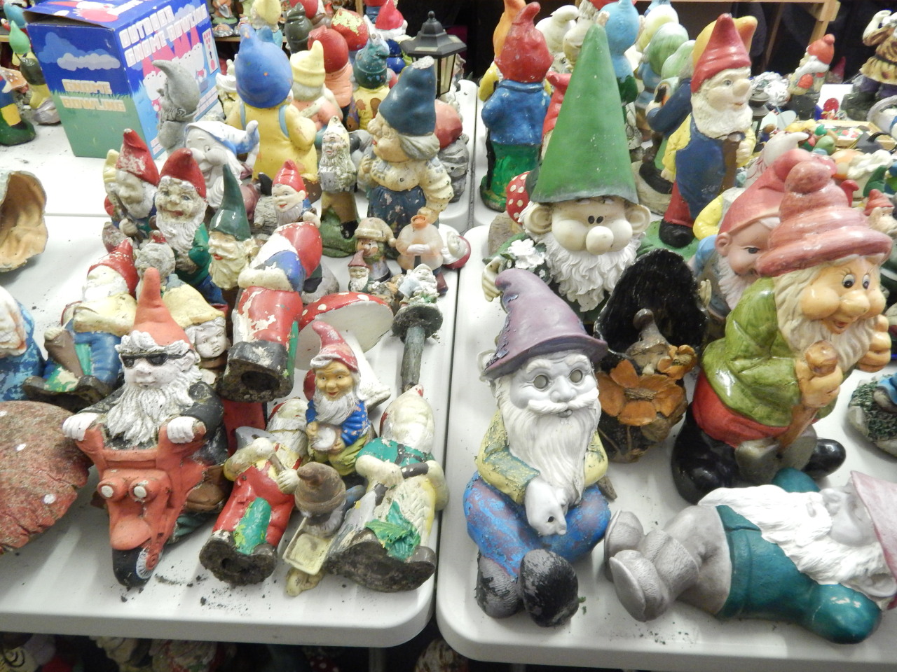 Appraisal: Reconstituted and other garden gnomes etc AF