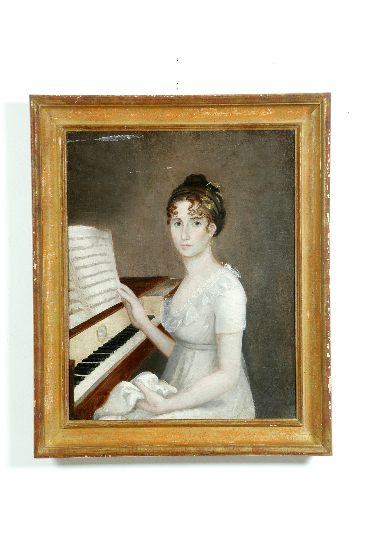 Appraisal: PORTRAIT OF A YOUNG WOMAN PROBABLY EUROPEAN SCHOOL ND QUARTER-