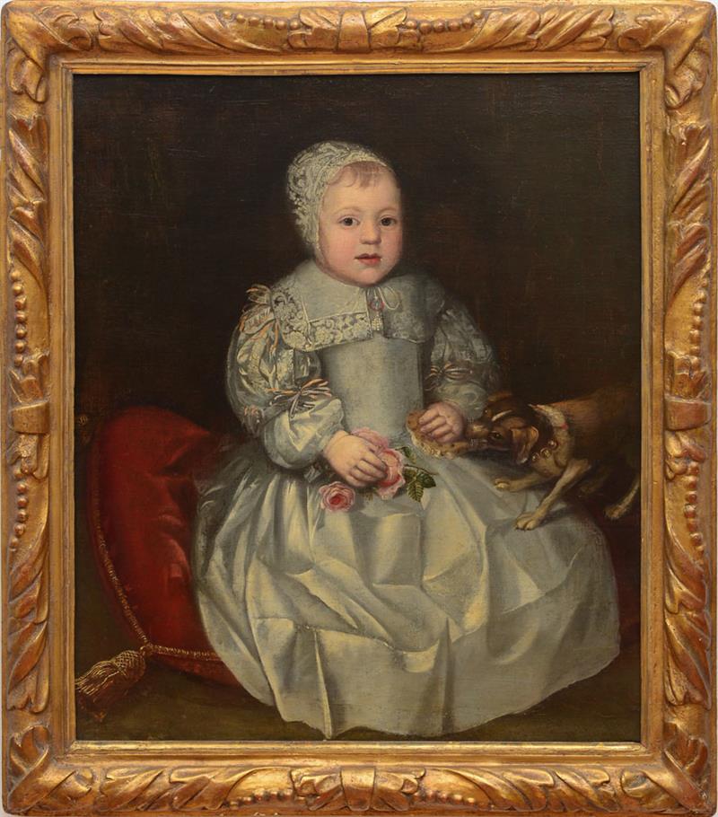 Appraisal: CIRCLE OF JOHN HAYLS - PORTRAIT OF A CHILD IN