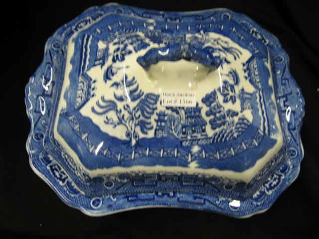 Appraisal: Allertons English Blue Willow Ironstone covered server x excellent