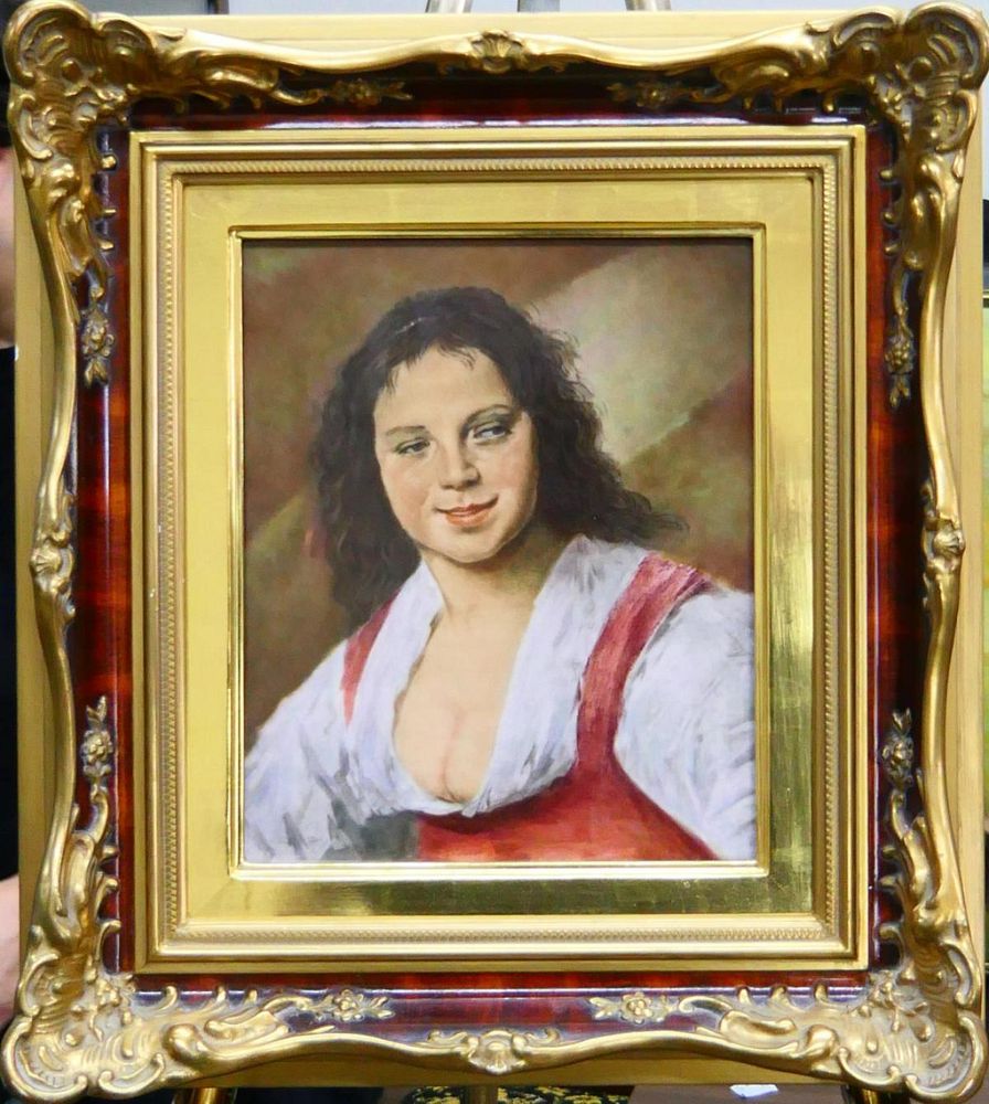 Appraisal: ROSENTHAL GERMAN PORTRAIT PLAQUE AFTER FRANS HALS Rosenthal German hand