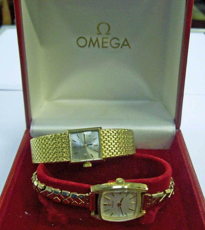 Appraisal: A lady's Omega wristwatch and a similar Certina watch -