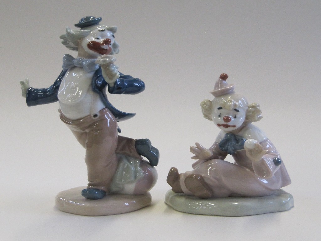 Appraisal: Four Nao figures of children and clowns