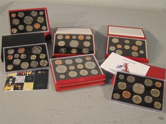 Appraisal: Cased Royal Mint proof coin sets and all in original