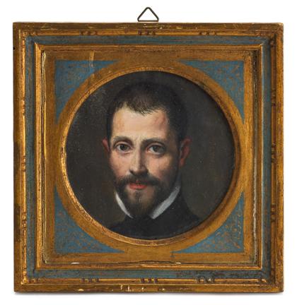 Appraisal: Italian miniature portrait th century or earlier signed verso bernardino