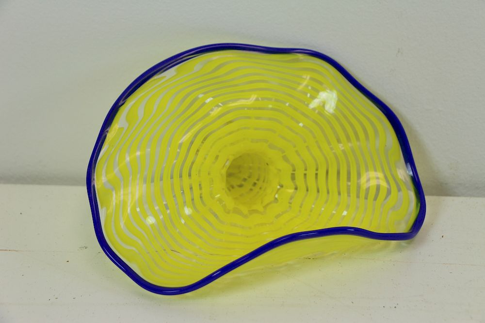 Appraisal: Glass Sculpture Attributed To Dale Chihuly Glass Persian Unsigned From