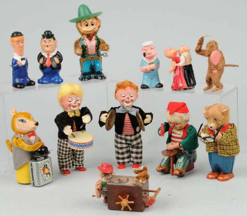 Appraisal: Lot of Miscellaneous Toys Description Plush tin and celluloid Includes