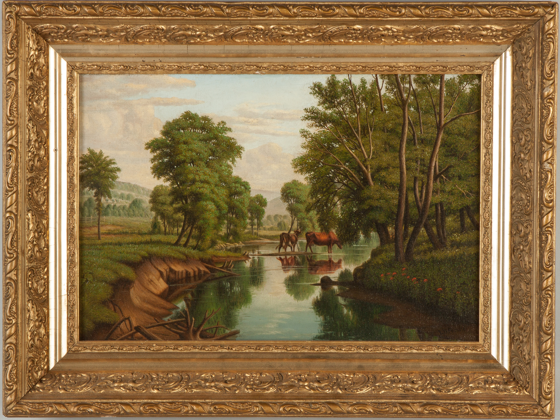 Appraisal: Levi Wells Prentice American - Onondaga Creek above Syracuse NY