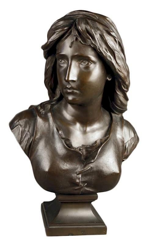 Appraisal: Eugene Antoine Aizelin French - Bust of Mignon th Century