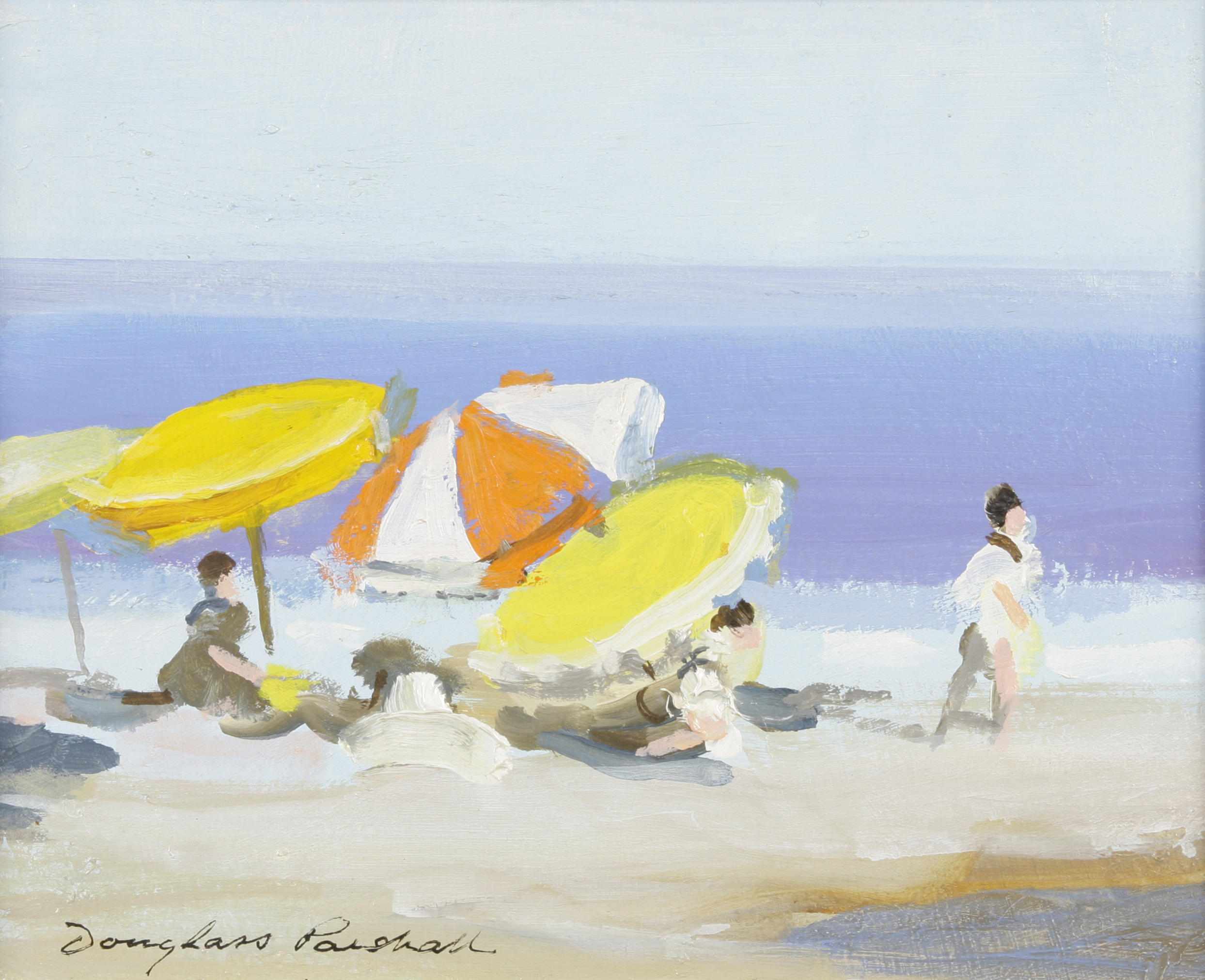 Appraisal: Douglass Ewell Parshall American - Beach Umbrellas signed 'Douglass Parshall'