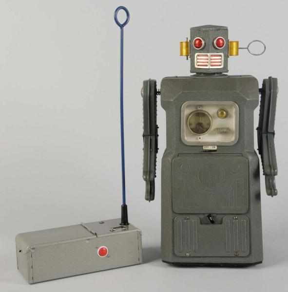 Appraisal: Tin Litho Radicon Robot Battery-Operated Toy Description Japanese Working Made