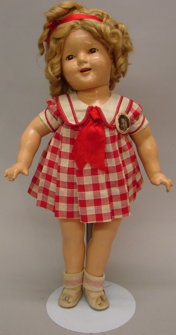 Appraisal: Compo doll Marked SHIRLEY TEMPLE on back of head and