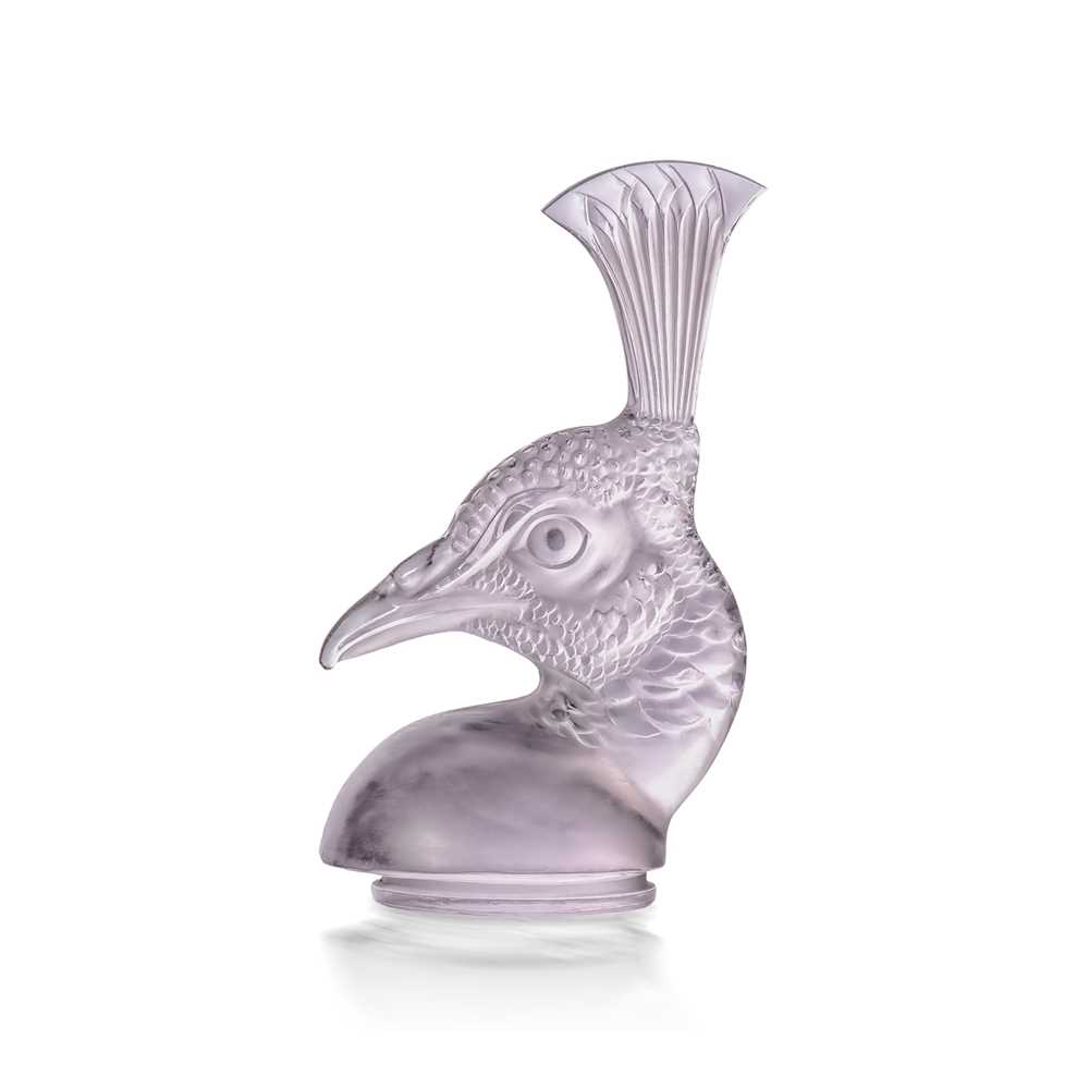 Appraisal: REN LALIQUE FRENCH - T TE DE PAON CAR MASCOT