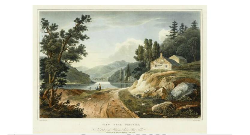 Appraisal: Hand-Colored Aquatint Etching Hill John after Wall William Guy View