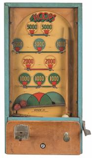 Appraisal: Genco Mfg Co Cent Hoops Arcade Machine Chicago ca Wood