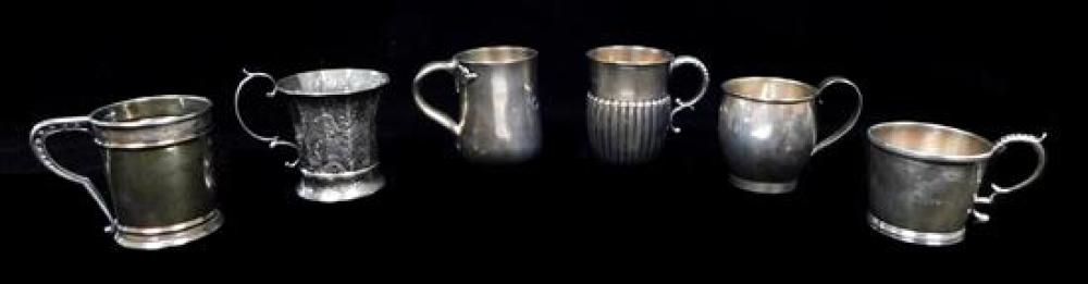 Appraisal: SILVER Six th C silver cups Boston and New York