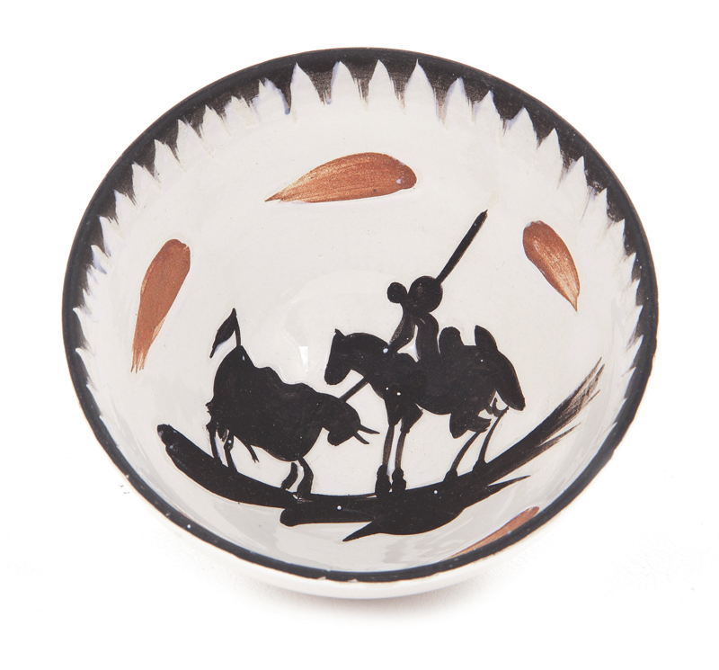 Appraisal: Pablo Picasso ceramic Picador bowl Spanish - earthenware decoration with