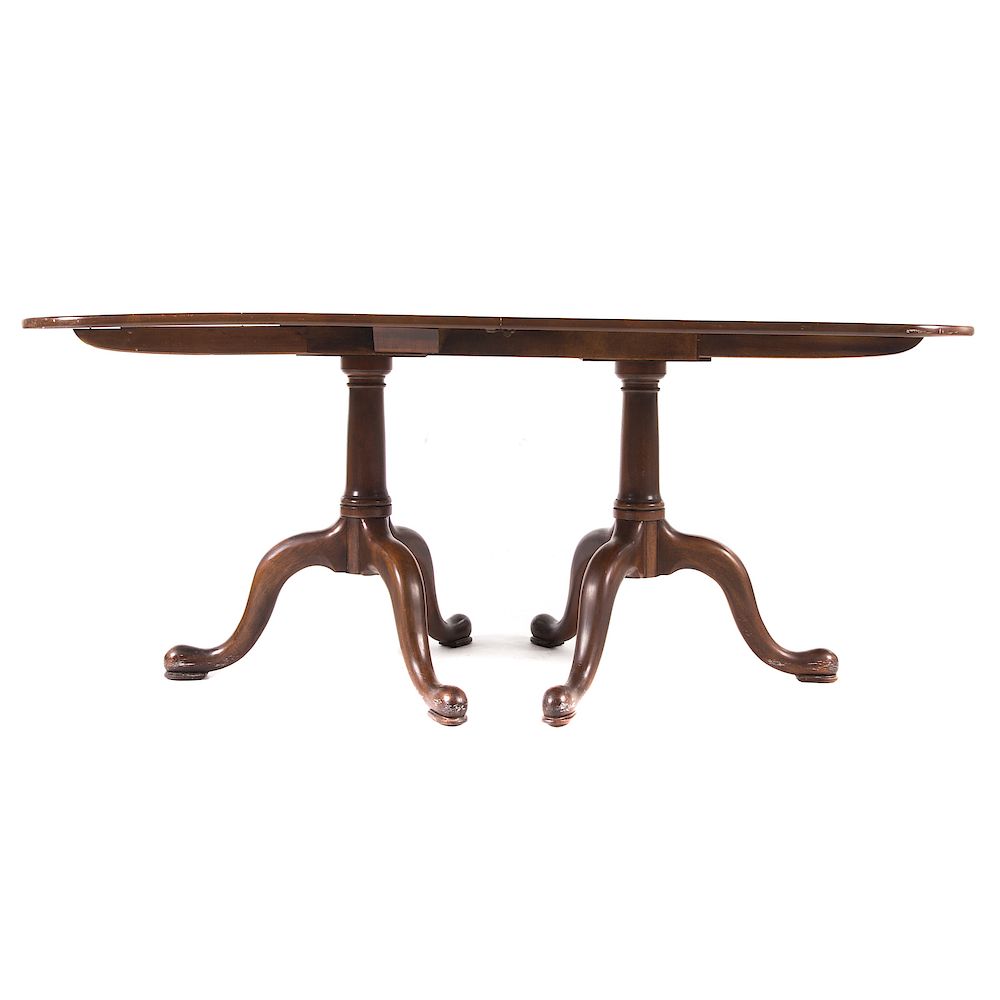 Appraisal: Henkel Harris Queen Anne style mahogany table th century two