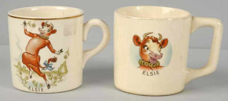 Appraisal: Lot of Borden's Elsie Cow Mugs Description s One with