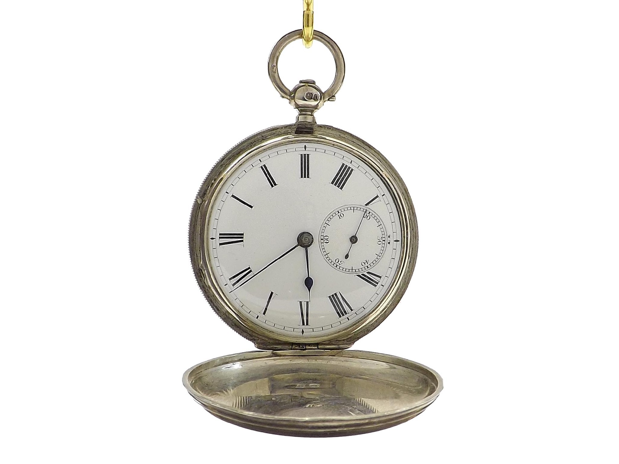 Appraisal: Silver fusee lever hunter pocket watch London signed Robt Bragg