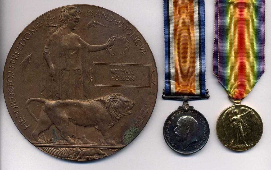 Appraisal: WORLD WAR ONE PAIR AND PLAQUE British War Medal and