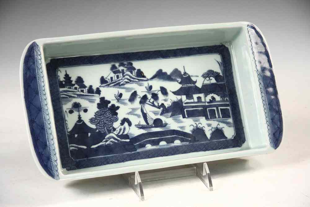 Appraisal: CANTON TRAY - Mid th c Chinese Export Oblong Tray