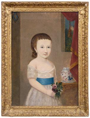 Appraisal: British School child s portrait quot Annie Maria Susanne Downe