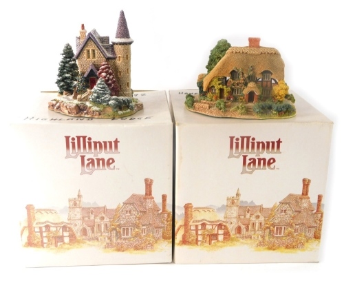 Appraisal: Various Lilliput Lane to include Honeysuckle Cottage cm high and